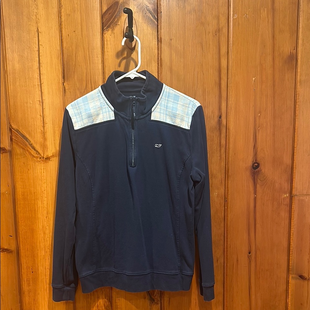 Vineyard Vines Women’s Navy 1/4 Zip Shep Shirt Size L